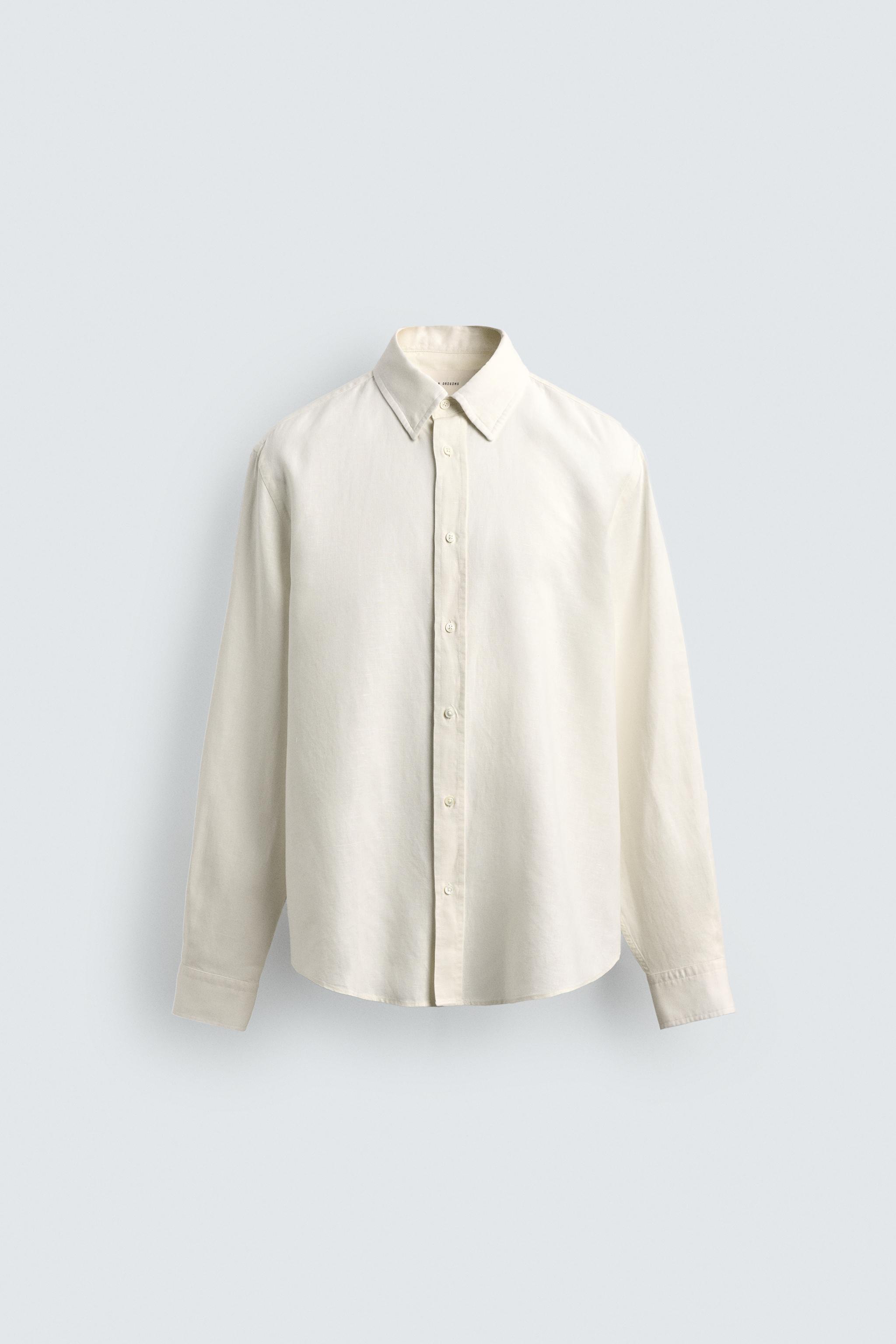 CHEMISE REGULAR FIT CHANVRE ET COTON